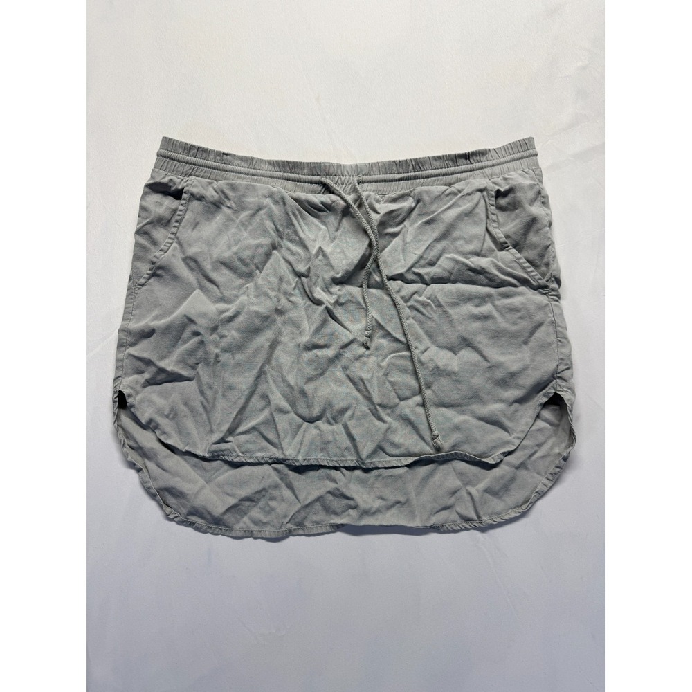 cloth & stone light gray mini skirt